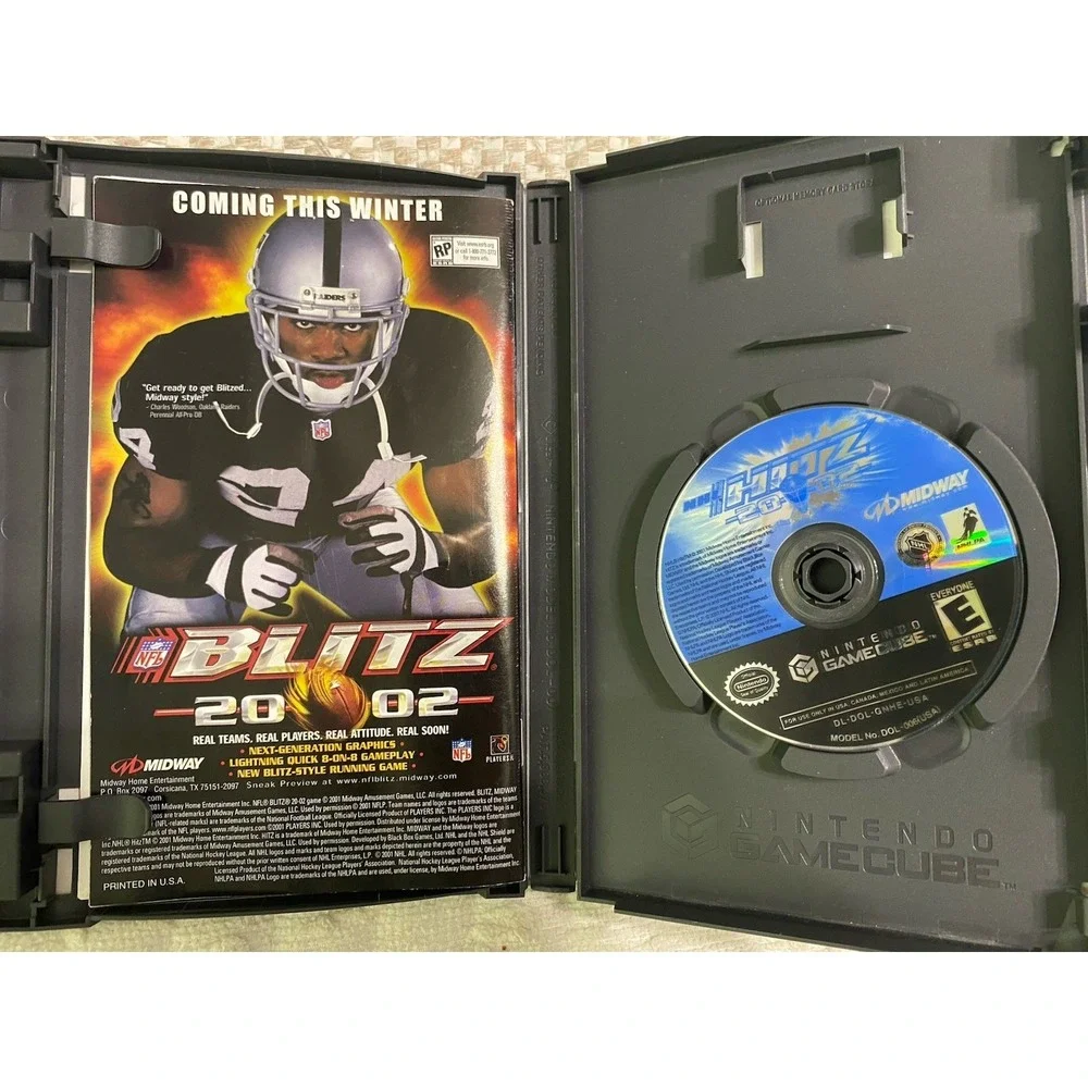 NHL Hitz 2002 (Nintendo GameCube, 2001) CIB Complete Box Manual Midway Tested
